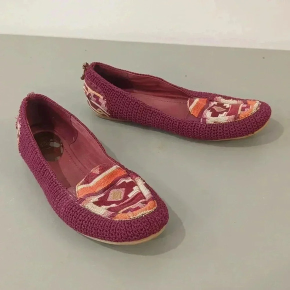 The Sak Mocasins Tribal Southwest size‎ 9.5 Maroon - Picture 1 of 9